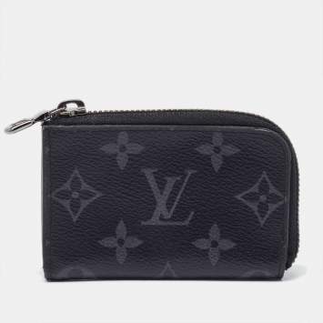 Pre Owned Louis Vuitton Monogram Eclipse Canvas Coin Purse