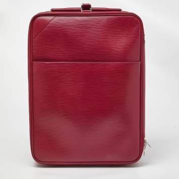 Pre Owned Louis Vuitton Fuchsia Epi Leather Pegase 50 Luggage
