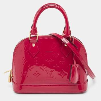 Pre Owned Louis Vuitton Indian Rose Monogram Vernis Alma BB Bag