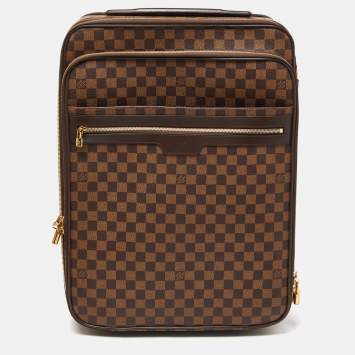 Pre Owned Louis Vuitton Damier Ebene Canvas Business Pegase Legere 55 Luggage 