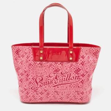 Pre Owned Louis Vuitton x Takashi Murakami Coated Fabric Cosmic Blossom Tote