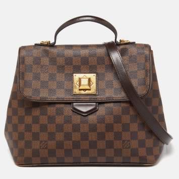 Pre Owned Louis Vuitton Damier Ebene Canvas Bergamo MM Bag