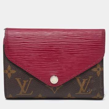 Pre Owned Louis Vuitton Epi Leather and Monogram Canvas Marie-Lou Compact Wallet