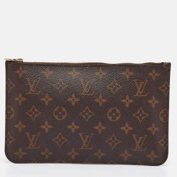 Pre Owned Louis Vuitton Monogram Canvas Zip Pouch