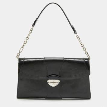 Pre Owned Louis Vuitton Black Electric Epi Leather Lena Bag