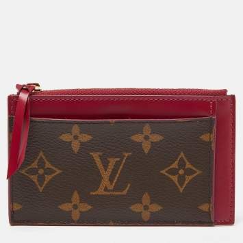 Pre Owned Louis Vuitton Monogram Canvas Zipped Card Holder