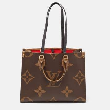 Pre Owned Louis Vuitton Reverse Monogram Giant Canvas Onthego MM Bag