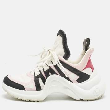 Louis Vuitton Multicolor Leather and Mesh LV Archlight Sneakers Size 39.5