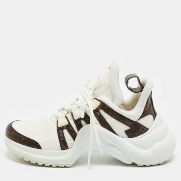 Louis Vuitton Brown Monogram Canvas and Mesh Archlight Sneakers Size 37