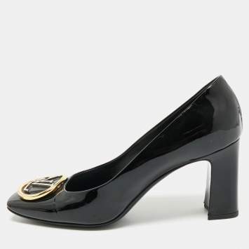 Louis Vuitton Black Patent Leather Madeleine Pumps Size 42