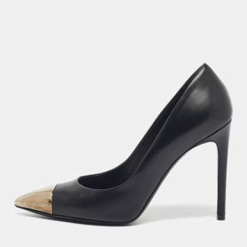 Louis Vuitton Black Leather Urban Twist Pumps Size 38