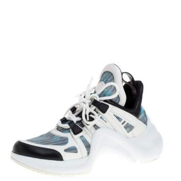 Pre Owned Louis Vuitton Multicolor Leather and Nylon LV Archlight Sneakers Size 39