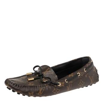 مملوكة مسبقًا Louis Vuitton Monogram Canvas Gloria Flat Loafers Size 38