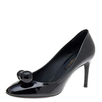 Pre Owned Louis Vuitton Black Patent Leather Betty Pumps Size 36