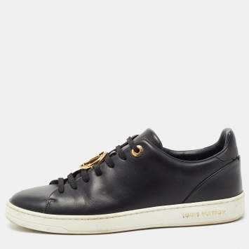 مملوكة مسبقًا Louis Vuitton Black Leather Frontrow  Sneakers Size 38