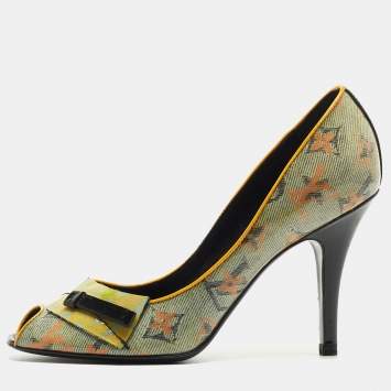 Pre Owned Louis Vuitton Multicolor PVC Richard Prince Flash Pulp Pumps Size 36