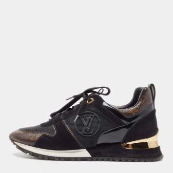 Pre Owned Louis Vuitton Black Nylon, Leather Archlight  Sneakers Size 38