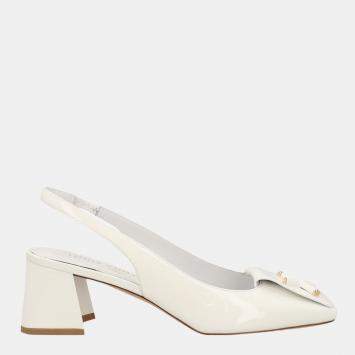 Pre Owned Louis Vuitton  Women's Leather Heels - White - EU 37.5