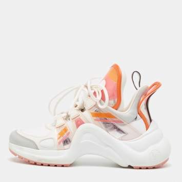 Pre Owned Louis Vuitton Multicolor Leather and Nylon Archlight Sneakers Size 37