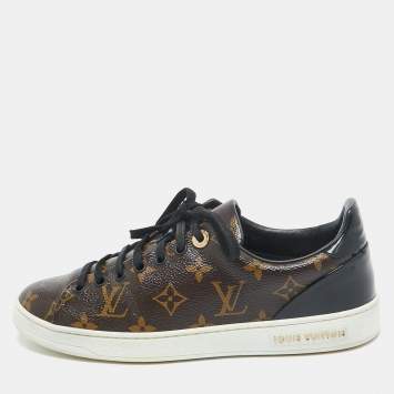 Pre Owned Louis Vuitton Monogram Canvas Frontrow Sneakers Size 37.5