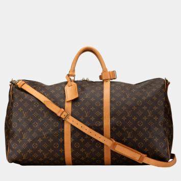 Pre Owned Louis Vuitton Monogram Keepall Bandouliere 60 Bag