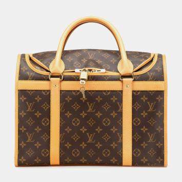 Louis Vuitton Brown Monogram Sac Chien Pet Carrier 40