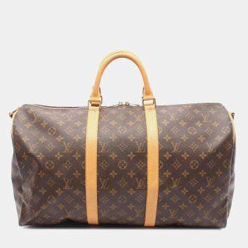 Pre Owned   Louis Vuitton Monogram Keepall Bandouliere 50