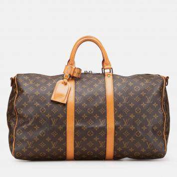 Pre Owned Louis Vuitton Monogram Keepall Bandouliere 50