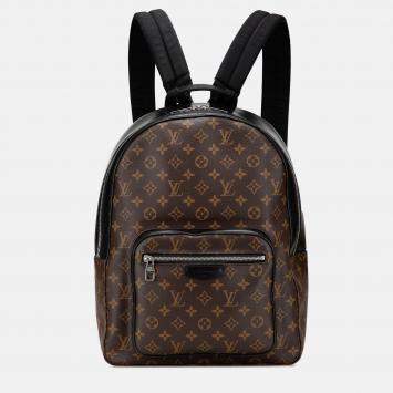 Pre Owned Louis Vuitton Brown Monogram Macassar Josh Backpack