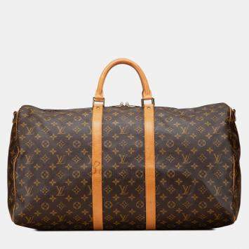 Pre Owned Louis Vuitton Monogram Keepall Bandouliere 55