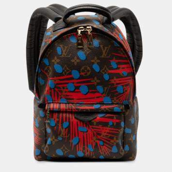 Pre Owned Louis Vuitton Palm Springs Monogram Jungle Dots PM Multicolor Monogram Canvas Backpack