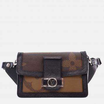 مملوكة مسبقًا Louis Vuitton Brown Monogram Giant Reverse Dauphine