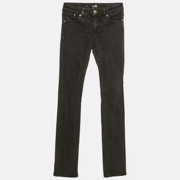 Pre Owned Love Moschino Grey Denim Skinny Jeans S Waist 27"
