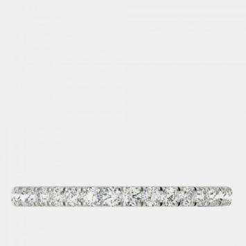14K White Gold Natural Diamond Wedding Band (1/3 Ctw) US 7