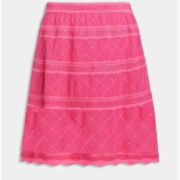 Pre Owned M Missoni Pink Knit Mini Skirt S (IT 40)