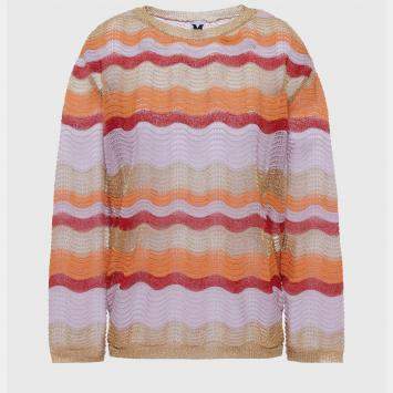 Pre Owned M Missoni Viscose Crew Neck Sweaters 42