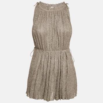 M Missoni Metallic Lurex Knit Sleeveless Top L