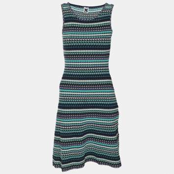 M Missoni Multicolor Knit Midi Dress S
