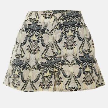 مملوكة مسبقًا M Missoni Beige Printed Synthetic Shorts M