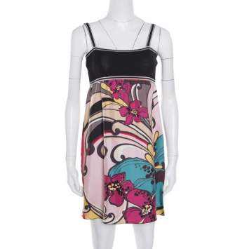 مملوكة مسبقًا M Missoni Multicolor Floral Printed Sleeveless Dress S