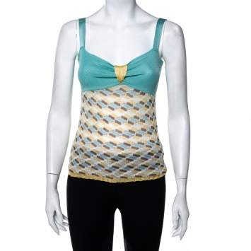 Pre Owned M Missoni Multicolor Knit Top M