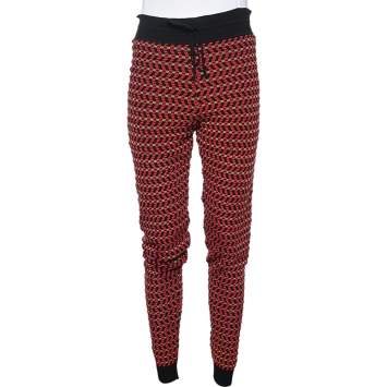 Pre Owned M Missoni Multicolor Patterned Knit Joggers M