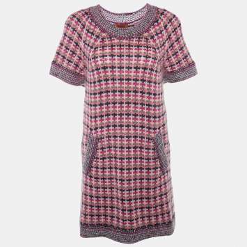 مملوكة مسبقًا  Missoni Multicolor Wool & Mohair Knit Shift Dress M