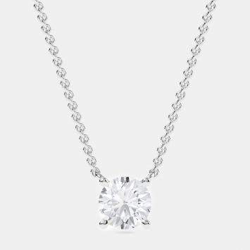 Pre Owned 14K Solitaire Four Prong Pendant (1.25 Ctw)