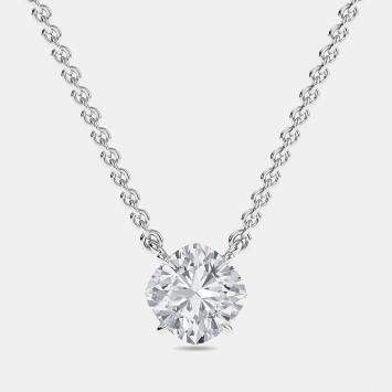 Pre Owned 14K Solitaire Kite Lab Grown Diamonds Pendant (1/2 ctw)