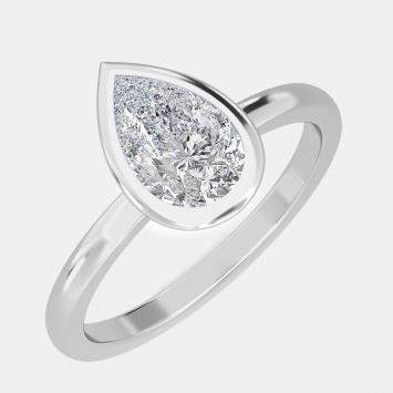 Pre Owned 14K Bazel Solitaire Ring (1.5 ctw) US 7