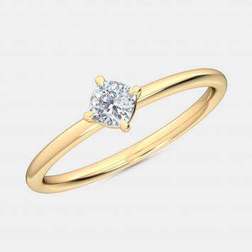 Pre Owned 14K Kite Cushion Petite Ring (1/4 ctw) US 7