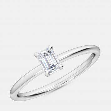 14K Emerald Petite Ring (1/4 ctw) US 7