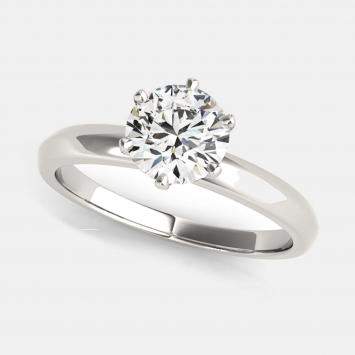 Pre Owned 14K Round Plain Solitaire Ring (3/4 ctw) US 7