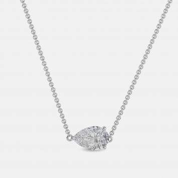 Pre Owned 7.00 Ct Pear 14K White Gold Lab Grown Diamonds Solitaire 3 Prong Pendant